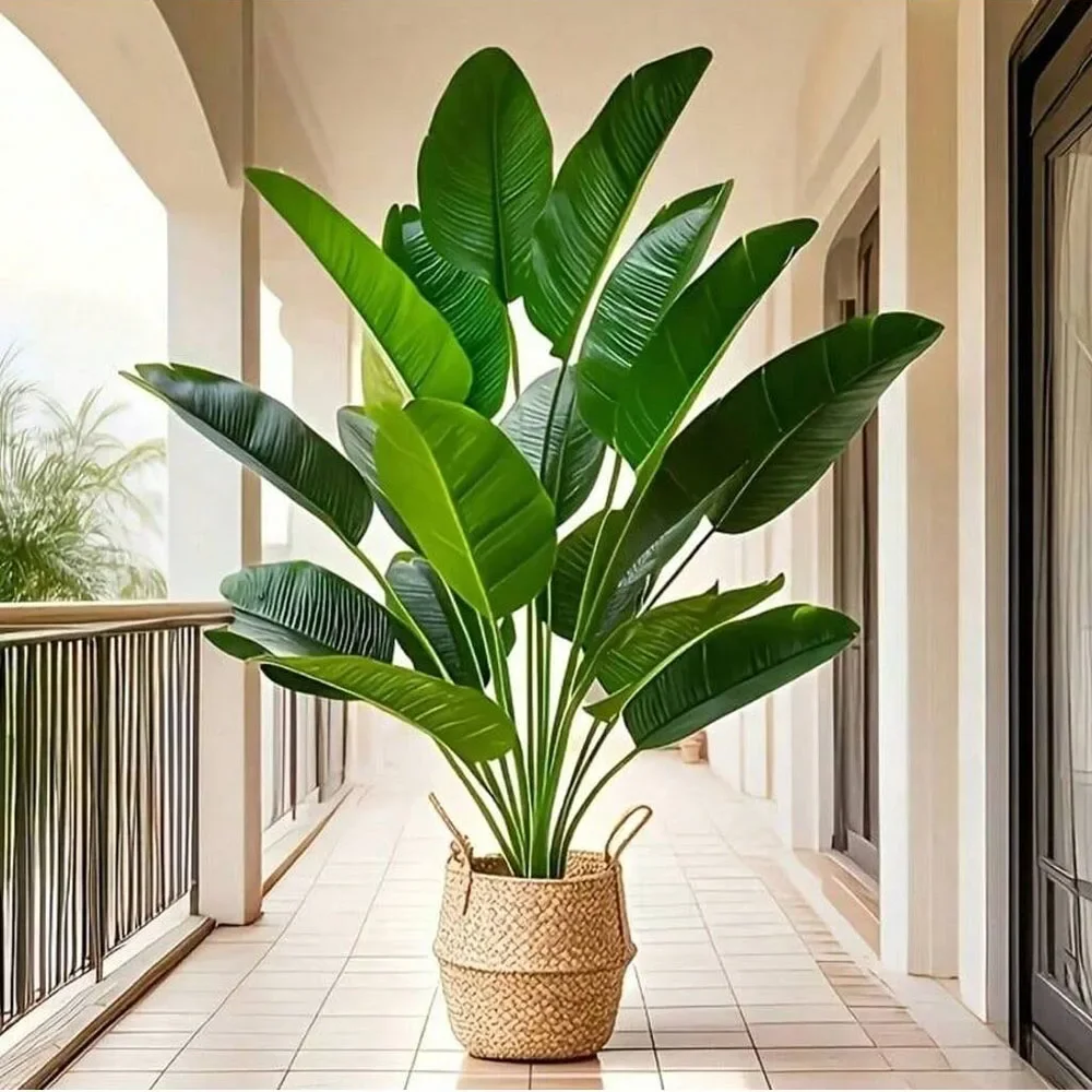 Ficus Lyrata Tree - 1 adet 18 Yaprak Yapay Bitkiler
