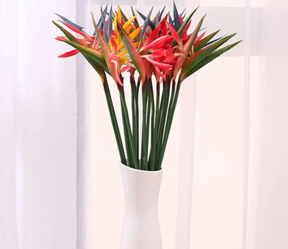 Bird Paradise Strelitzia - 8 adet yapay çiçekler Strelitzia cennet